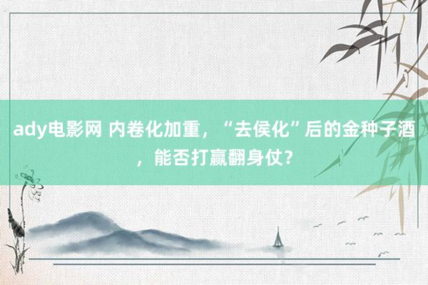 ady电影网 内卷化加重，“去侯化”后的金种子酒，能否打赢翻身仗？