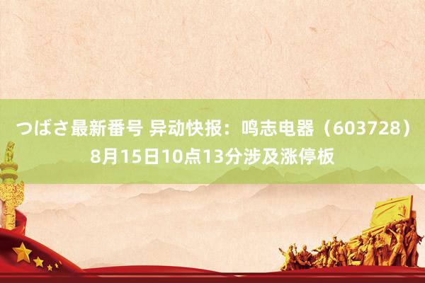 つばさ最新番号 异动快报:鸣志电器(603728)8月15日10点13分涉及涨停板