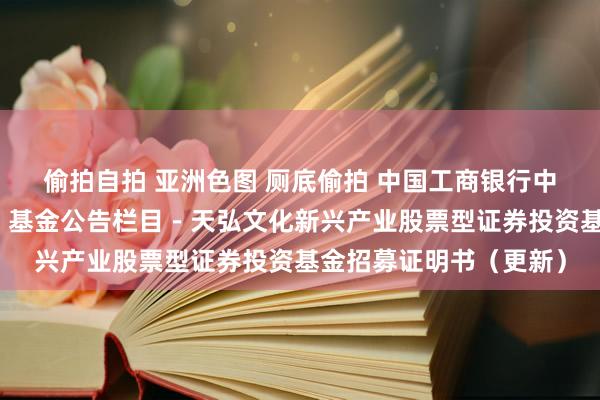 偷拍自拍 亚洲色图 厕底偷拍 中国工商银行中国网站-基金频说念-基金公告栏目-天弘文化新兴产业股票型证券投资基金招募证明书(更新)
