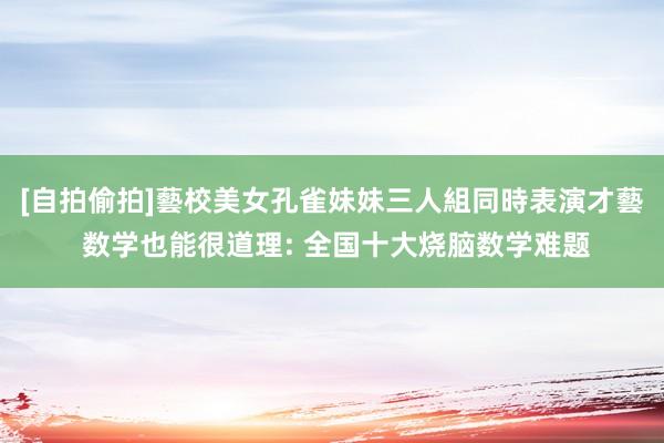 [自拍偷拍]藝校美女孔雀妹妹三人組同時表演才藝 数学也能很道理: 全国十大烧脑数学难题