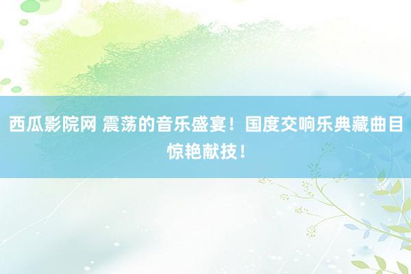 西瓜影院网 震荡的音乐盛宴！国度交响乐典藏曲目惊艳献技！